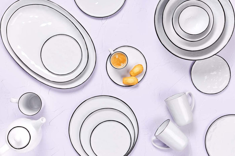 Assiette Pure - 4 Pièces - Blanc Neige