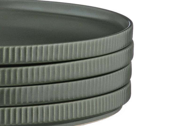 Assiette Scandi - 4 Pièces - Olive