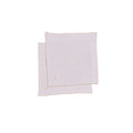 Set of 2 Linen Table Napkins with Contrasting Topstitching