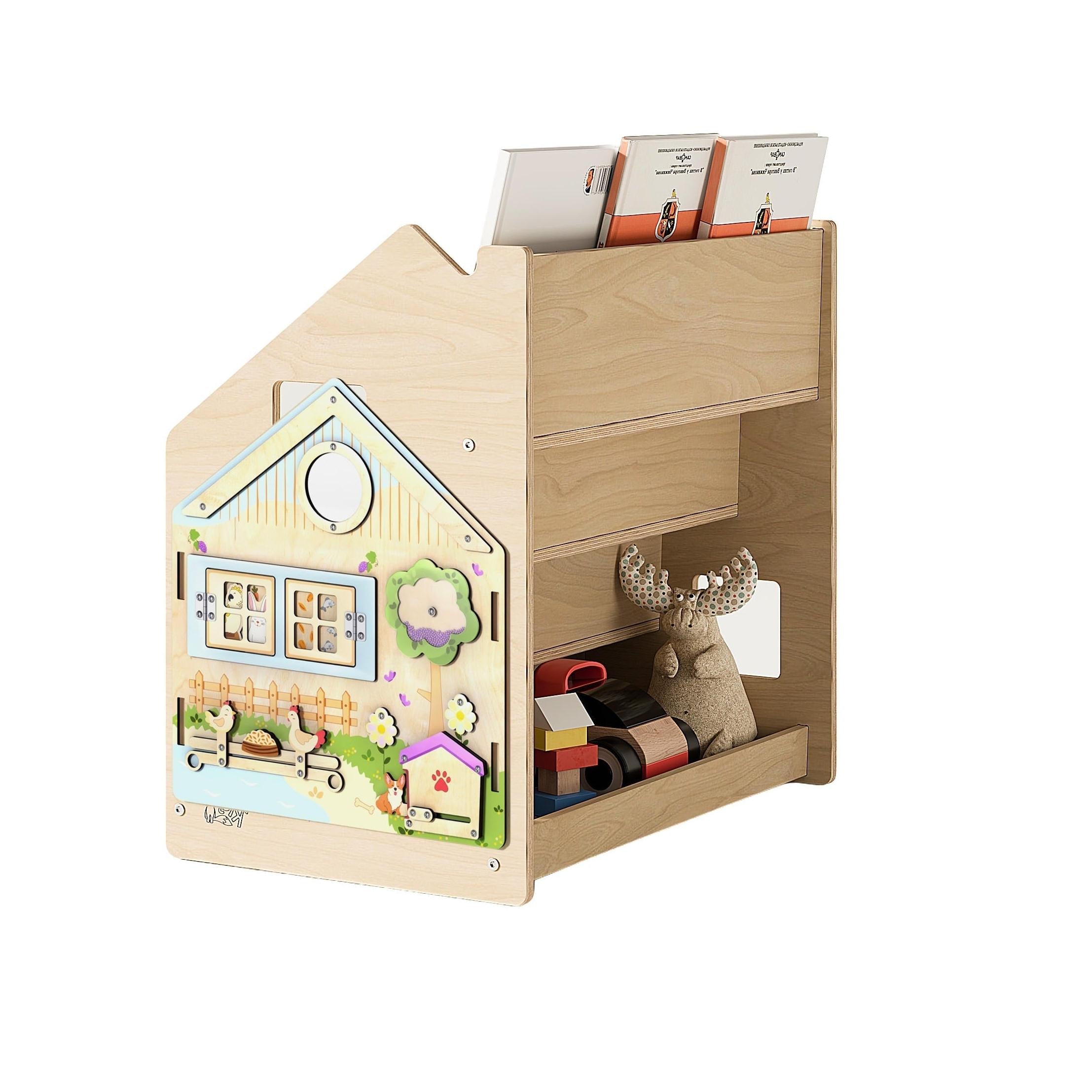 Children’s Bookshelf – Light Blue & Pink