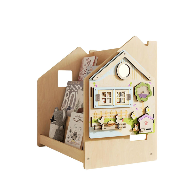 Bibliothèque Enfant – Blanc & Gris