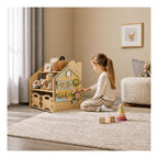 Étagère À Jouets – Bleu Clair & Rose