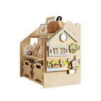 Étagère À Jouets – Bleu Clair & Rose