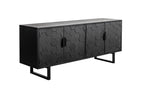 Linc Bas - Buffet - Sapin massif - Noir