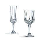 Longchamp - Ensemble 16 Verres À Pied Et Flûtes - Cristal D'Arques