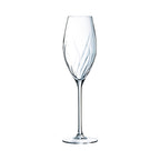 Swirly - 8 copas de champán - Vidrio - 24 cl - Cristal D'Arques
