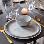 Diwali - 24-Piece Grey Marble Tableware Set - Luminarc