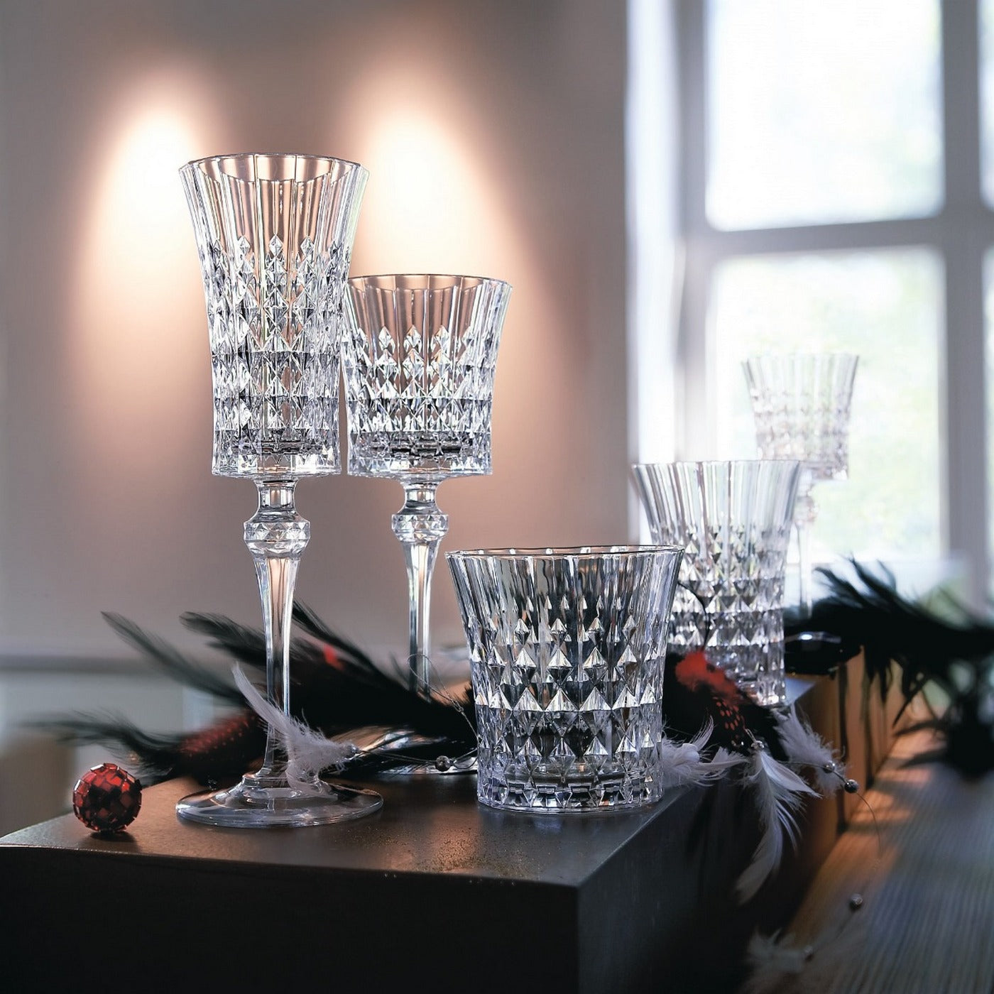 Lady Diamond - Ensemble De Verres, 24 Pièces - Cristal D'Arques