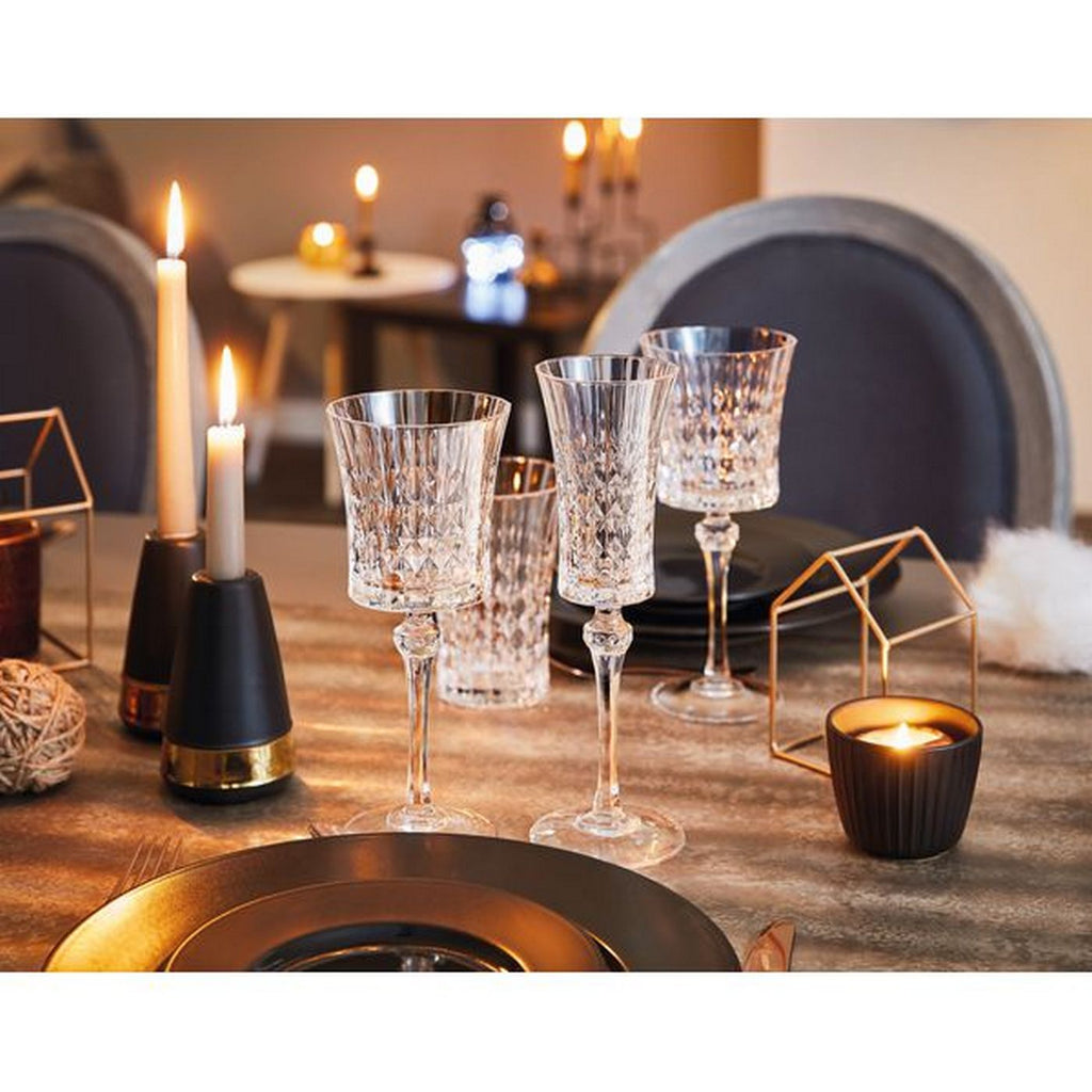Lady Diamond - Ensemble De Verres, 24 Pièces - Cristal D'Arques