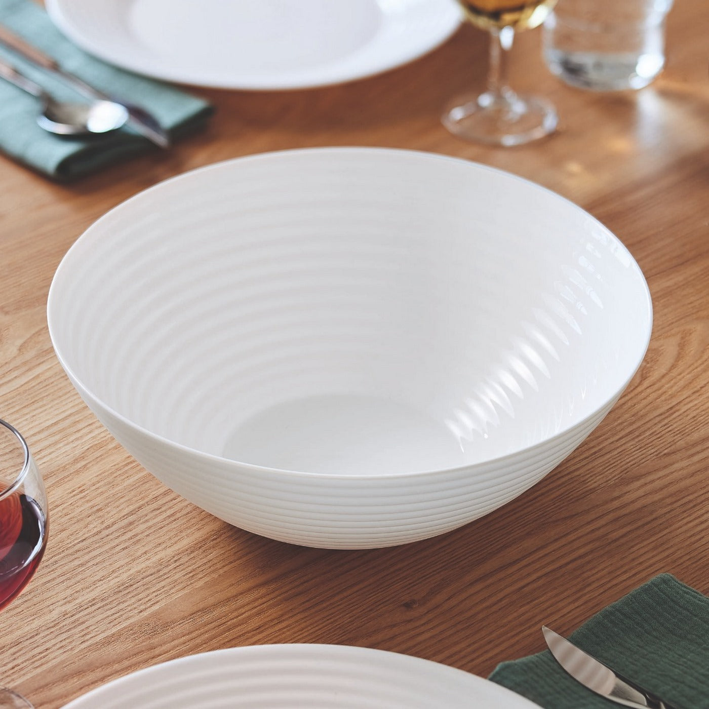 Harena - Service De Table 19 Pièces - Opale Extra Résistant - Blanc - Luminarc