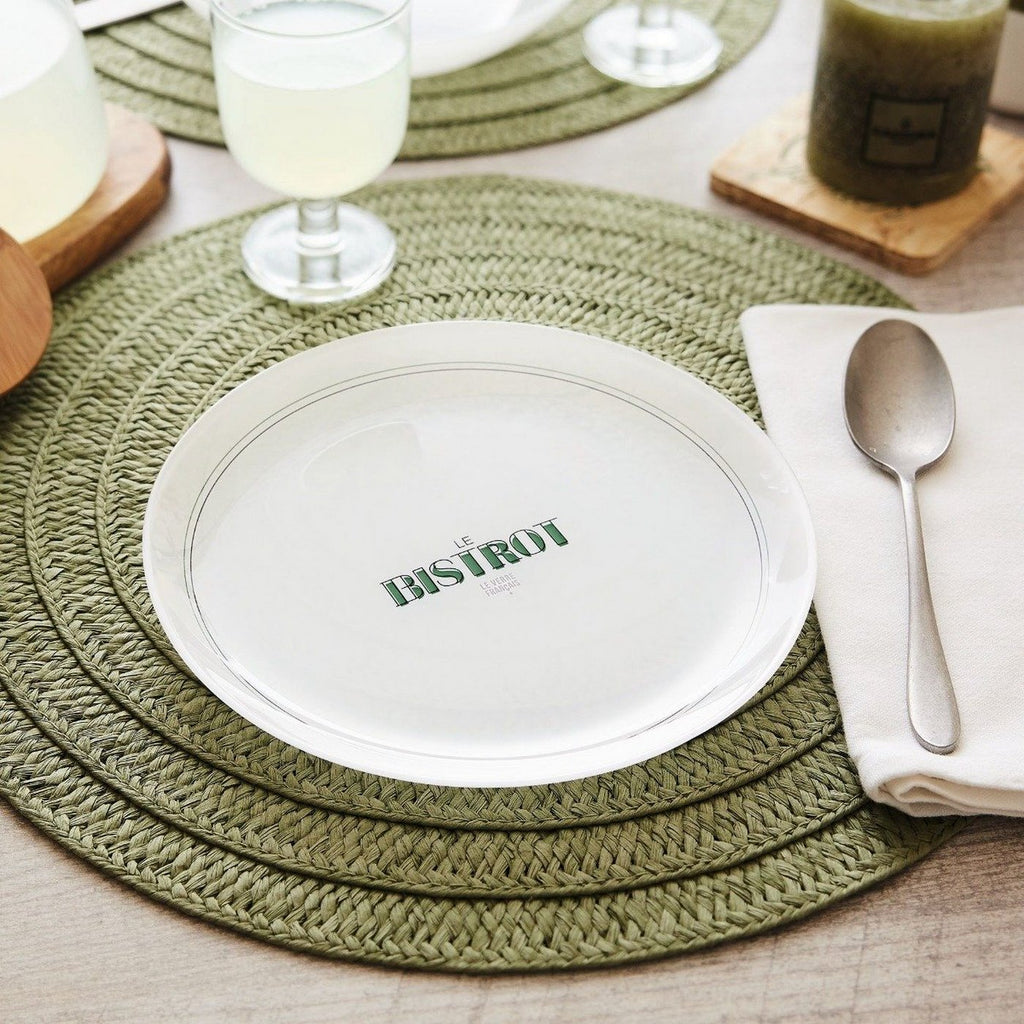 Gabin - Service De Table 19 Pièces Avec 12 Assiettes, 6 Verres Et 1 Carafe - Blanc - 1L - Luminarc