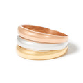Anillo "Trio Arc-En-Ciel" Oro Tricolor 375/1000