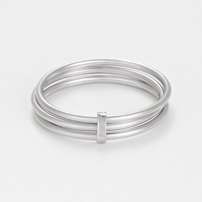 Bague "Trinité" - Or Blanc 375/1000