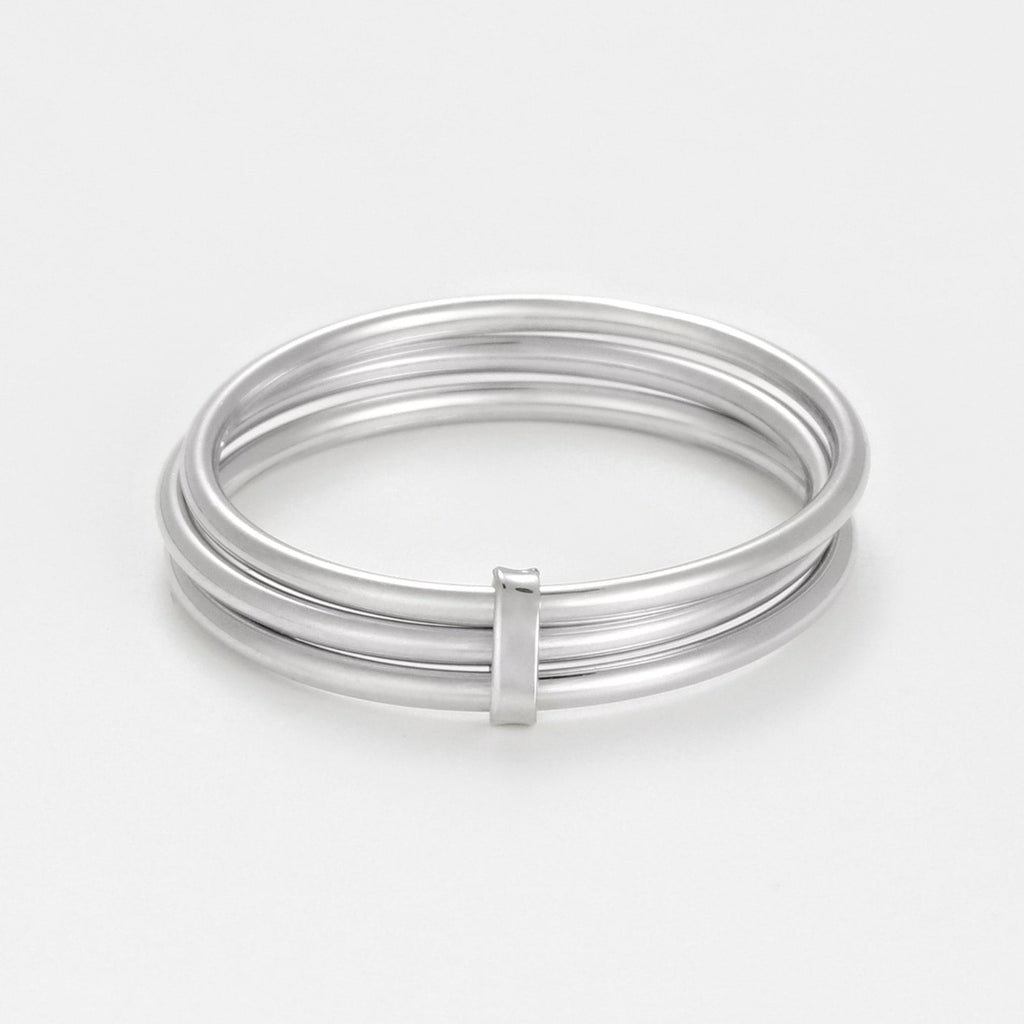Anillo "Trinité "Oro Blanco 375/1000