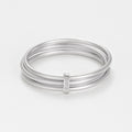 Anillo "Trinité "Oro Blanco 375/1000