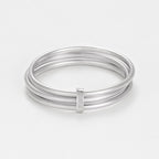 Anillo "Trinité "Oro Blanco 375/1000