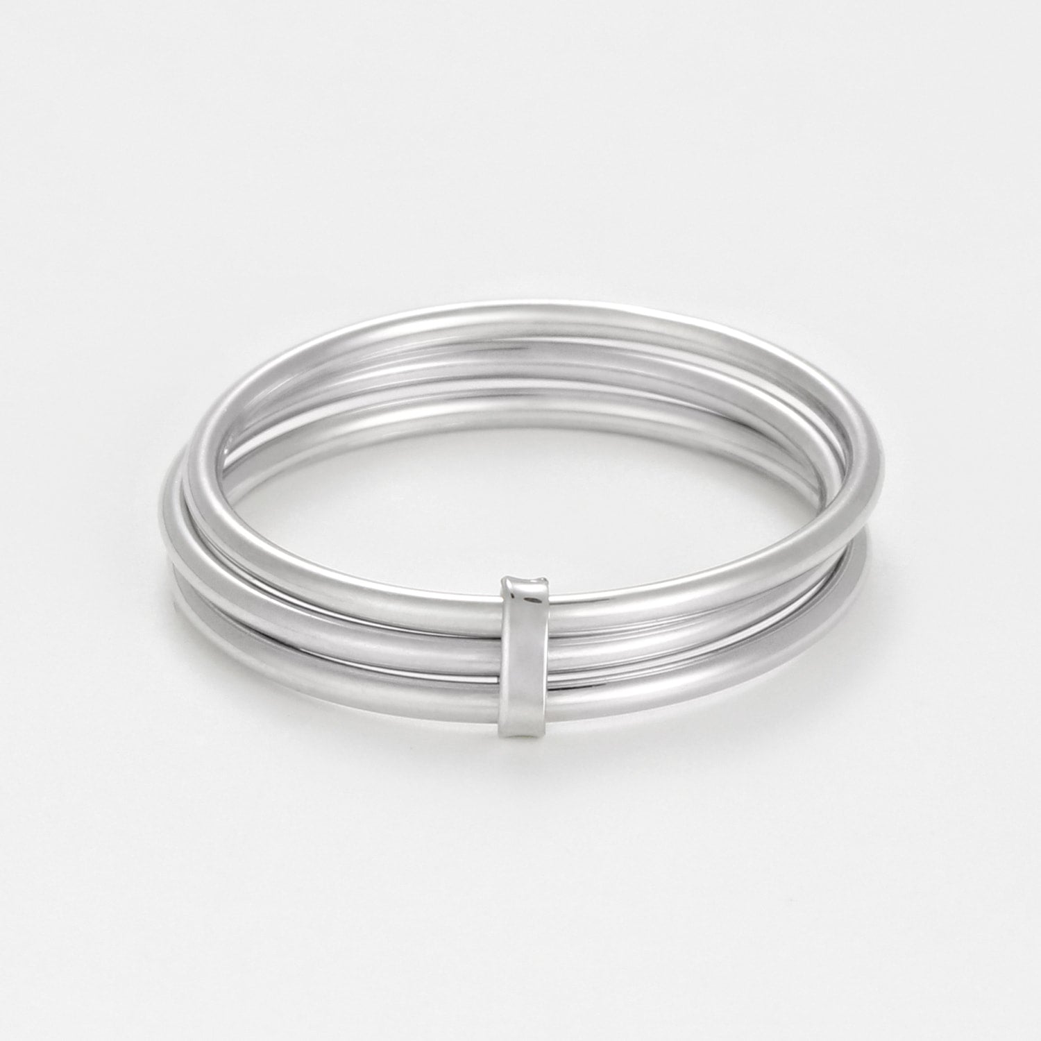 Anillo "Trinité "Oro Blanco 375/1000