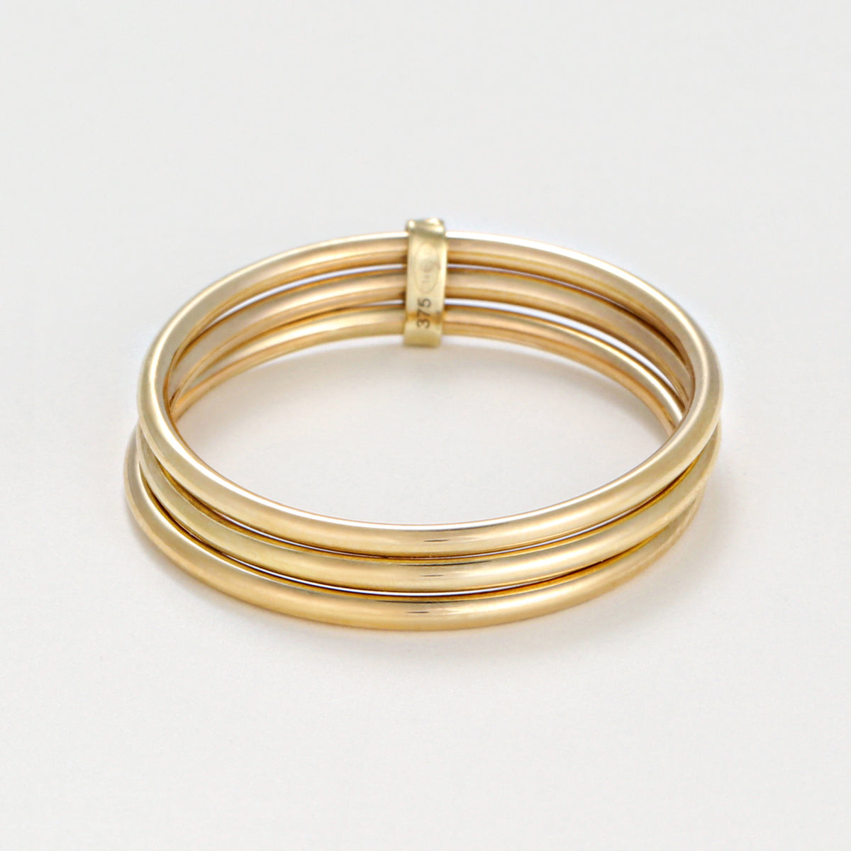 Bague "Trinité " Or Jaune 375 /1000