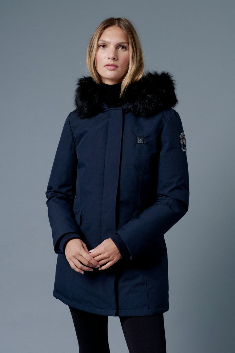 Parka Chauffante Black Megeve Heat - Navy - Homme