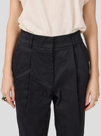 Gabriel Trousers in Black Cotton