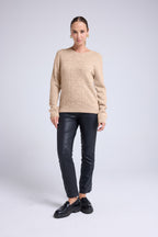 Maglione Girocollo Bubble Cashmere Blair - Beige Crema