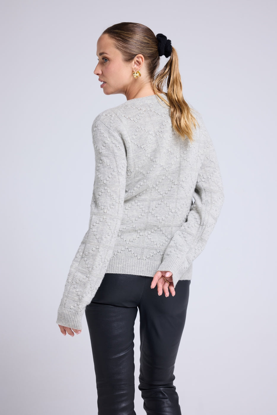 Maglione Girocollo Bubble Cashmere Blair - Grigio Chiaro