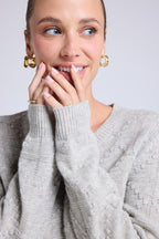 Maglione Girocollo Bubble Cashmere Blair - Grigio Chiaro
