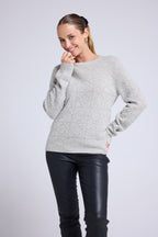 Maglione Girocollo Bubble Cashmere Blair - Grigio Chiaro