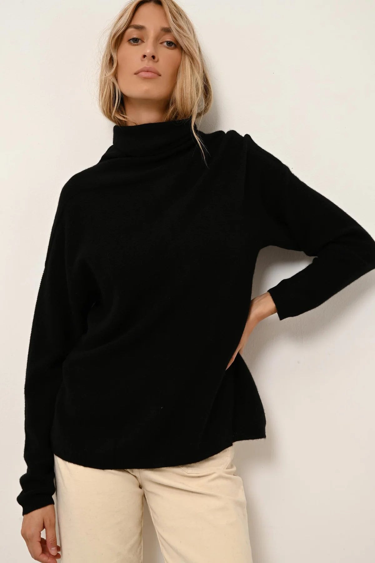 Jersey Cuello Vuelto - Blantyre - Negro