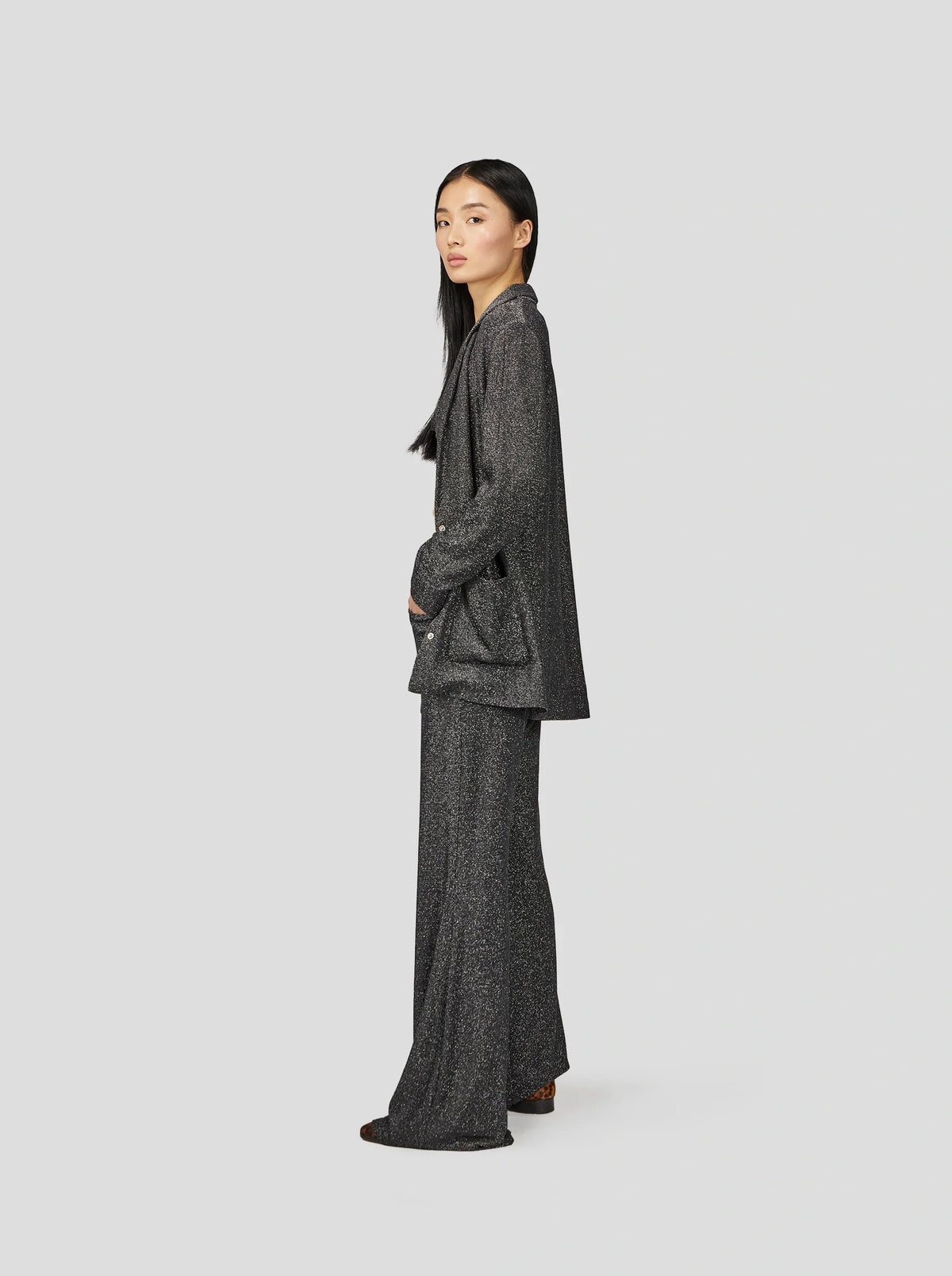 Blazer Sonny Crockett En Tricot Argent Constellation