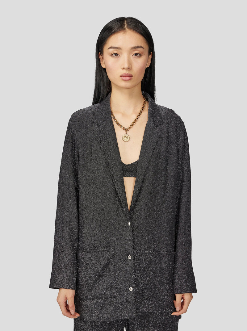 Blazer Sonny Crockett En Tricot Argent Constellation