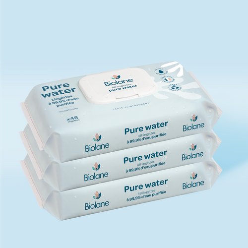 3X Pure Water Wipes