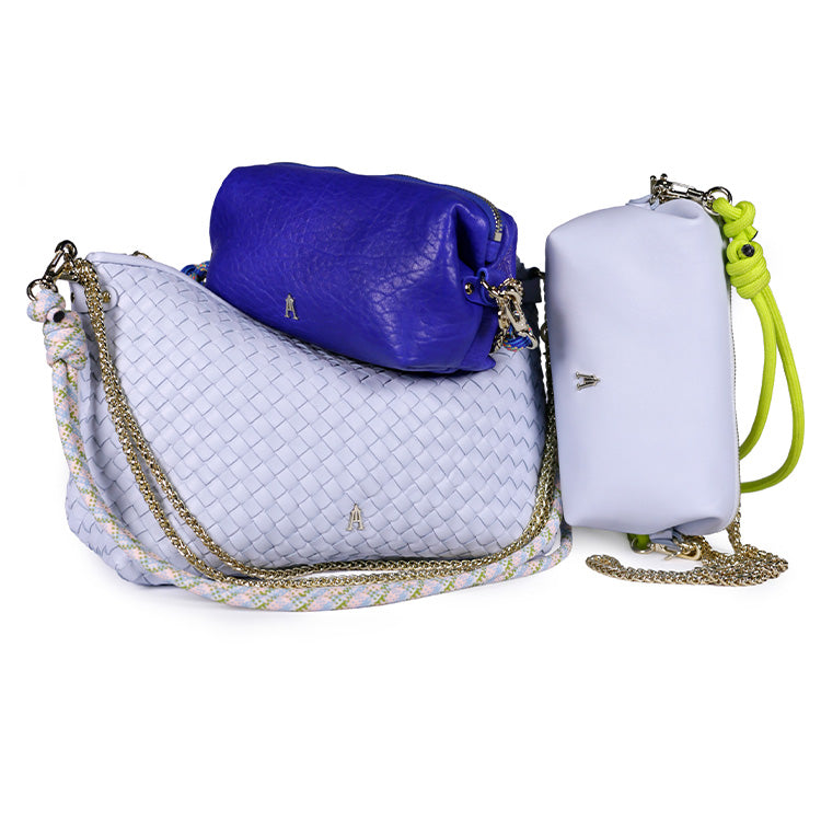 Sac Mallow Tressé Aqua
