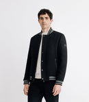 Blouson Teddy En Laine Noir