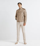 Blouson déperlant col montant beige - IZAC