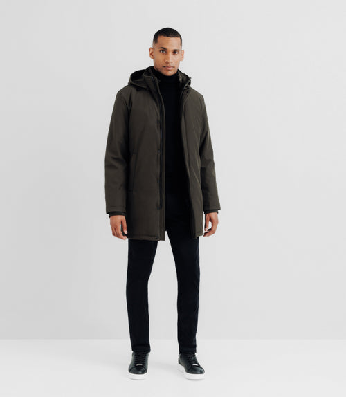 Parka Avec Patch Kaki