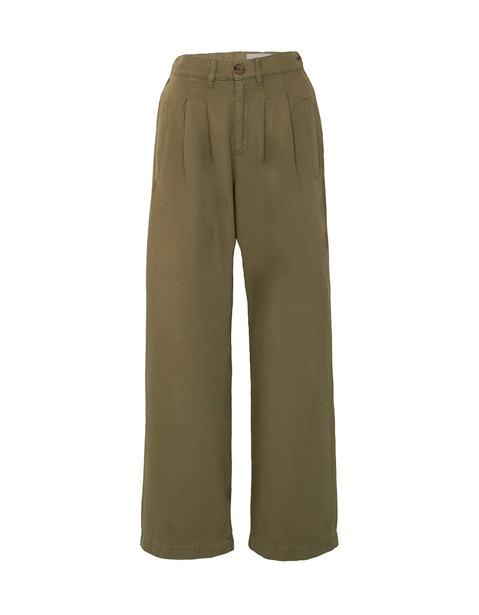 Pantalón Wide Bloom Light - Caqui - Mujer
