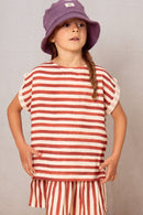 Blusa Praslin Rayas Rojas