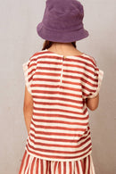 Blusa Praslin Rayas Rojas