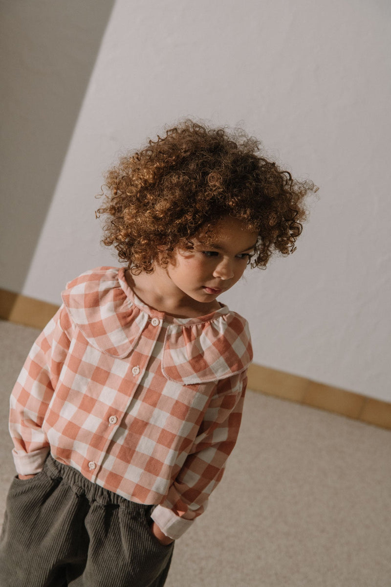 Coco Gingham Blouse Pink