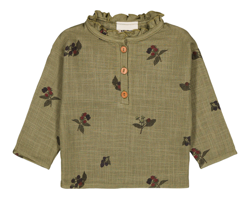 Blouse Olympe Vert Aloe Mûres