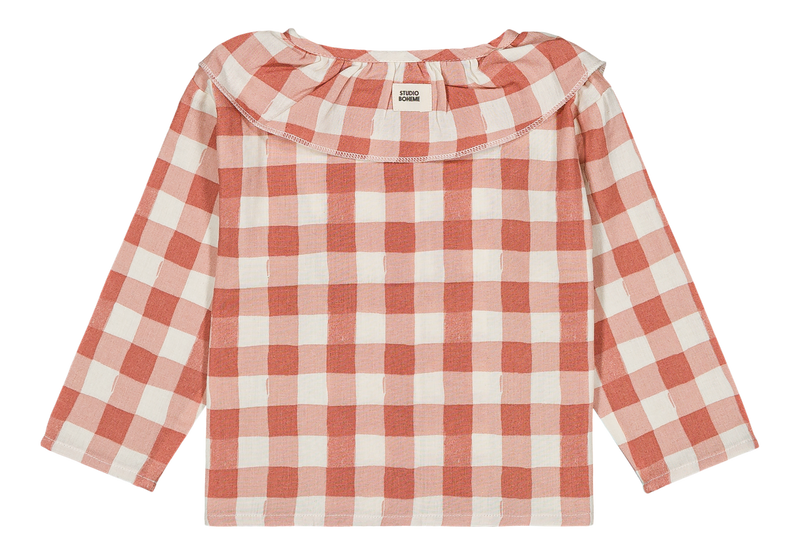 Coco Gingham Blouse Pink