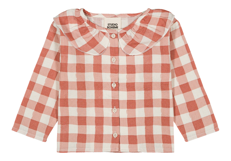 Coco Gingham Blouse Pink