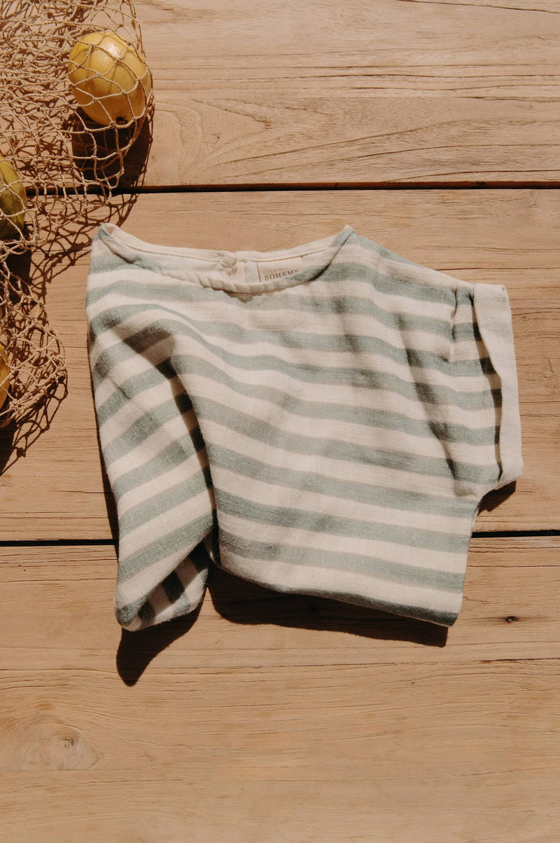 Green Stripes Praslin Blouse