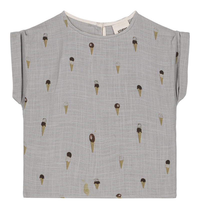 Blusa Praslin Azul Gris Hielo