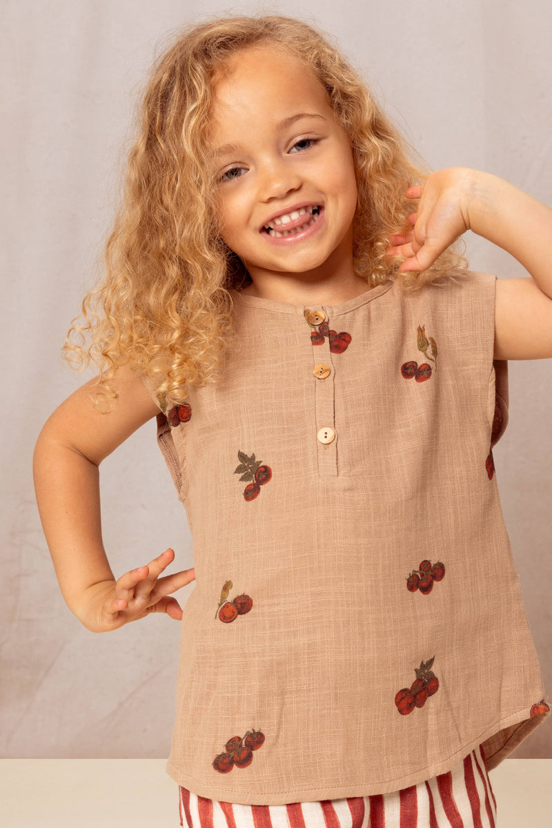 Blusa Turrón De Tomate Romano