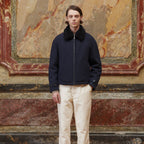 Blouson Aviateur En Laine Marine