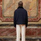 Blouson Aviateur En Laine Marine