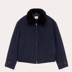Blouson Aviateur En Laine Marine