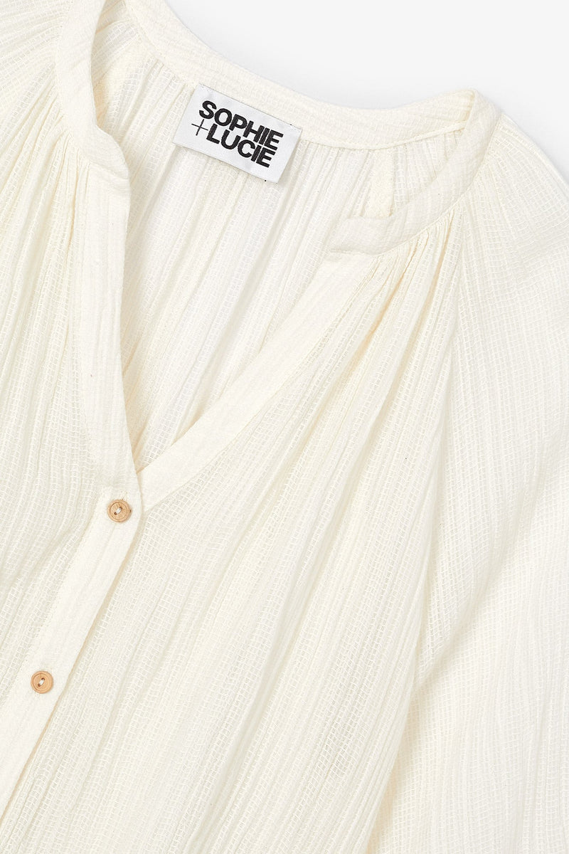 Blouse Molli Froissé Écru